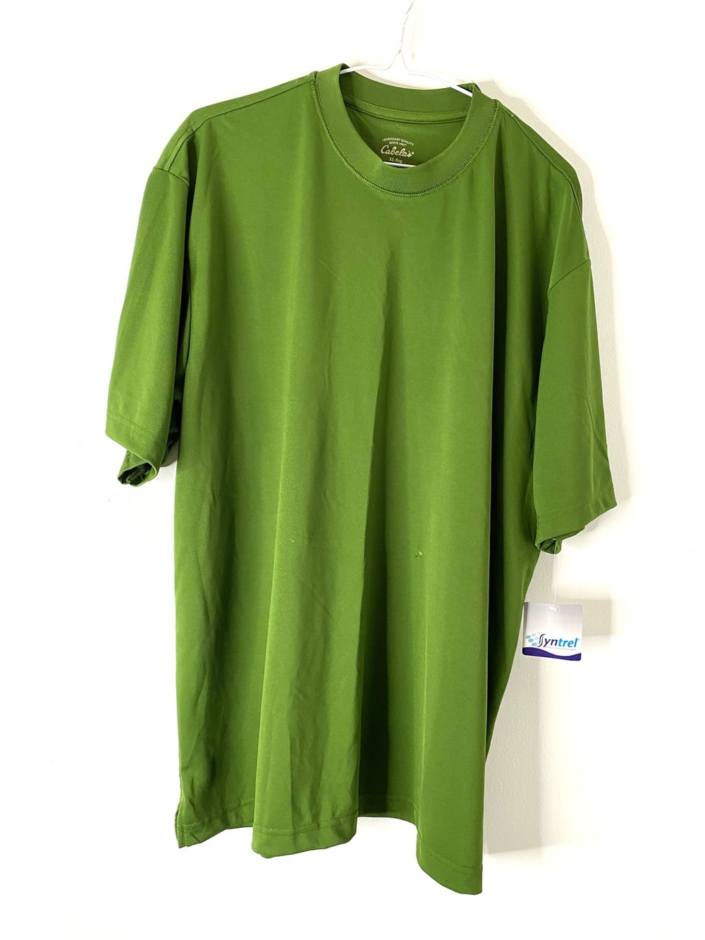 Cabela’s NWT Green Moisture Wicking Crew Neck Tee Regular Fit Performance Shirt